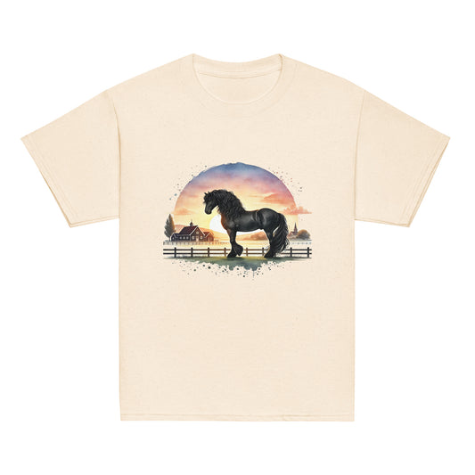 Friese im Abendlicht - Aquarell - Mädchen T-Shirt